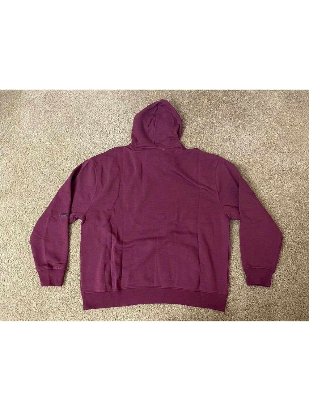 Nike Jumpman Cheetah Print Logo Maroon Pullover Hoodie Men’s Size XL New